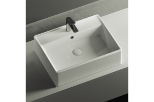 Раковина накладная Ceramica Nova Element 59х45 белая - 2