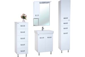 Зеркало-шкаф Bellezza Сиена 60 L белый - 2