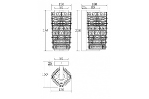 Настенный светодиодный светильник Maytoni Coil MOD124WL-L6CH3K - 2