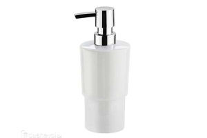 Дозатор для жидкого мыла WasserKraft белый - хром