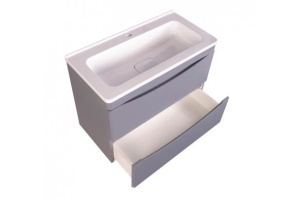 Тумба под раковину Style Line Бергамо мини 70 Люкс Plus, серый (СС-00002319) - 2