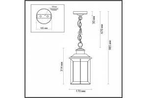 Уличный светильник Odeon Light Nature Mavret 4961/1F - 3