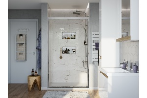 Душевая дверь в нишу STWORKI Стокгольм DE019D2120200CH 120 см профиль хром глянец - 2