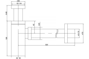Сифон для раковины Timo (959/03L) - 2