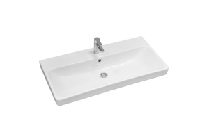 Тумба с раковиной Misty Мия 90 белая глянцевая - 3