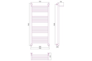 Полотенцесушитель водяной ДР 