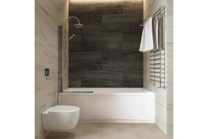 Акриловая ванна DIWO Суздаль 180x80 прямоугольная, пристенная, российская, с ножками - 2