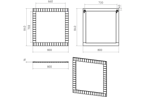Зеркало Brevita Gloster 80 белый (GLOS-02080-01-2) - 3