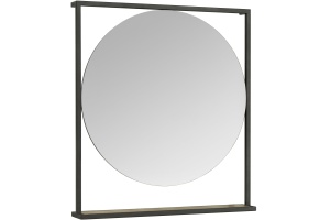 Зеркало Aquaton Лофт Фабрик 80 темное дерево