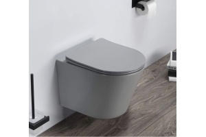 Унитаз подвесной Ceramalux светло-серый (B2330-3MH) - 2