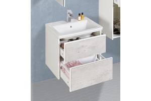 Тумба для комплекта Roca Ronda 60 белая, бетон - 3