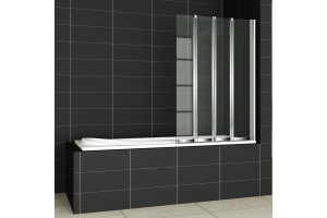 Шторка на ванну Cezares Pratico V4 100/140 C Cr