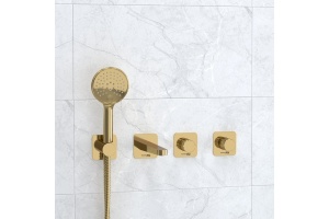 A7651.303.305.280.197.207 Встраиваемый комплект для ванны с лейкой и изливом