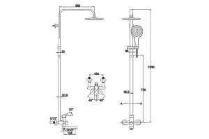 Душевая стойка Kaiser Arena 33182 - 2