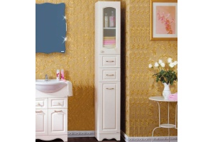 Шкаф-пенал Бриклаер Анна 32 белый, универсальный