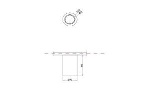 Потолочный светильник Maytoni Conik Gyps C003CW-01W - 2