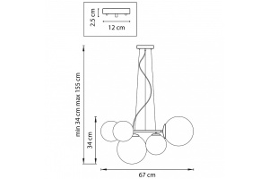 Подвесная люстра Lightstar Globo 815057 - 3