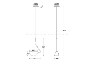Подвесной светильник Maytoni Technical Mollis MOD126PL-01B - 2