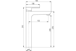 Смеситель для раковины Rav Slezak Vltava черный матовый - 2