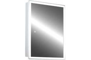 Зеркало-шкаф STWORKI Эстерсунд 60 с подсветкой, сенсорное, прямоугольное, белое, в современном стиле - 2