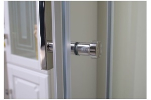 NPE2142 Душевая шторка DELTA ( 900 х 900 х2000 ) нержавеющая сталь стекло прозр 8 мм(R550) (202312) - 3