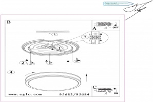 Накладной светильник Eglo ПРОМО Palermo 2 95682 - 2