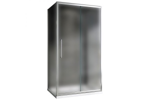 Душевой уголок Abber Schwarzer Diamant 100x60 профиль хром стекло матовое