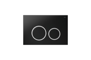 Клавиша смыва, универсальная, чёрная