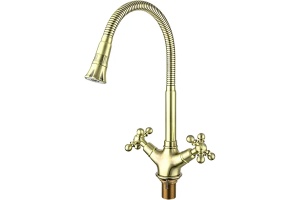 Смеситель для кухни Gappo золотой