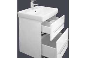 Мебель для ванной Misty Елена 80 белая, с 2-мя ящиками - 2