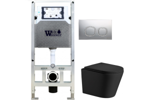 Комплект Weltwasser AMBERG 506 ST + SALZBACH 004 MT-BL + AMBERG RD-CR (10000006932)