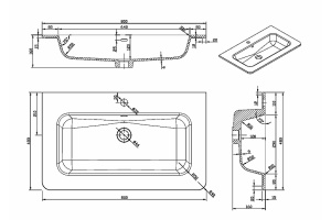 Мебельная раковина Alba 80 белая - 2
