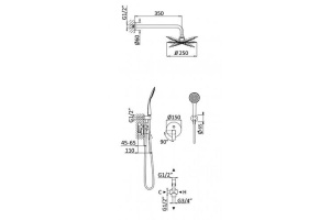 Душевая стойка Cezares Nautic хром, глянцевый (NAUTIC-DSIP-01) - 2