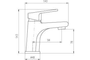 Смеситель для раковины Rav Slezak Colorado черный матовый - золото - 2