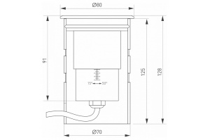 Ландшафтный светодиодный светильник Arlight ART-Ground-Zoom-R80-8W Warm3000 028065 - 3
