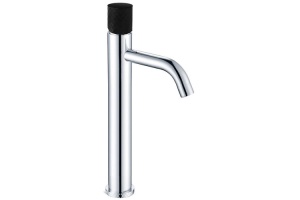 Смеситель для раковины высокий Boheme Stick хром черный