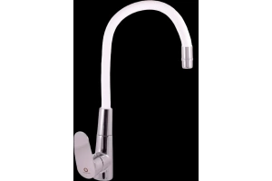 Смеситель для кухни Rav Slezak Amur с гибким изливом белый - хром