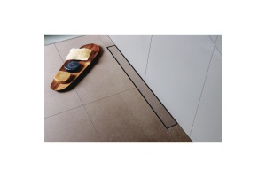 Желоб BERGES водосток C1 Norma 600, матовый хром, S-сифон D50 H60 боковой - 3