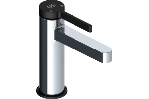 Смеситель для раковины GPD Gildo хром - черный матовый