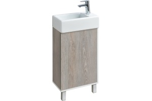 Тумба под раковину Aquaton Эмма 46 белый-светлое дерево