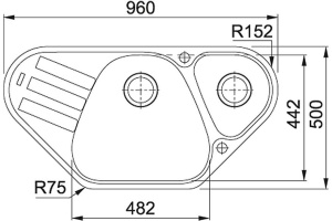 Мойка кухонная Franke AZG 661-E миндаль - 3