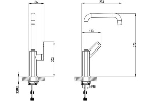 Смеситель Iddis Slide SLIBL00i05 для кухонной мойки - 3
