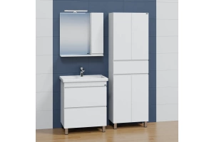 Тумба с раковиной напольная Санта Марс 70 белый - 2