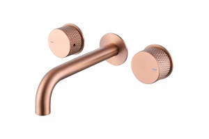 Смеситель для раковины Abber Wasser Kreis розовое золото 