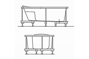 Каркас для ванны Kolpa San Lulu 170x100 - 2