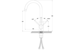 Смеситель Kaiser Merkur 26633 для кухонной мойки - 2