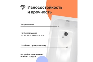 Акриловая ванна DIWO Элиста 170x70 с каркасом - 3