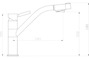 Смеситель Zorg Sanitary ZR 401 KF satin для кухонной мойки - 2