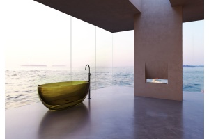 Прозрачная ванна ABBER Kristall AT9703Vesuvian оливковая - 3