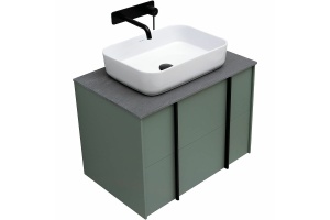 Тумба под раковину Allen Brau Reality 70 серо - зеленый матовый - 3